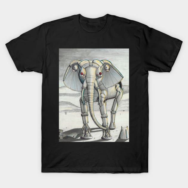 Mechanical Elephant T-Shirt by AJ Leibengeist